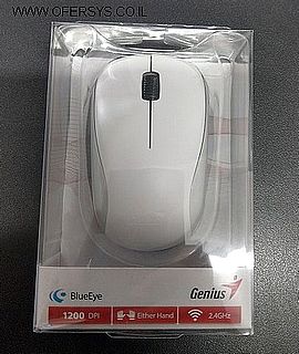 עכבר איכותי אלחוטי צבע לבן GENIUS NX7000